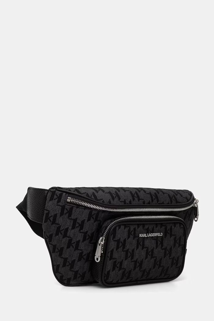 Karl Lagerfeld чанта за кръста мъжка K/MONOGRAM черна B3M30250