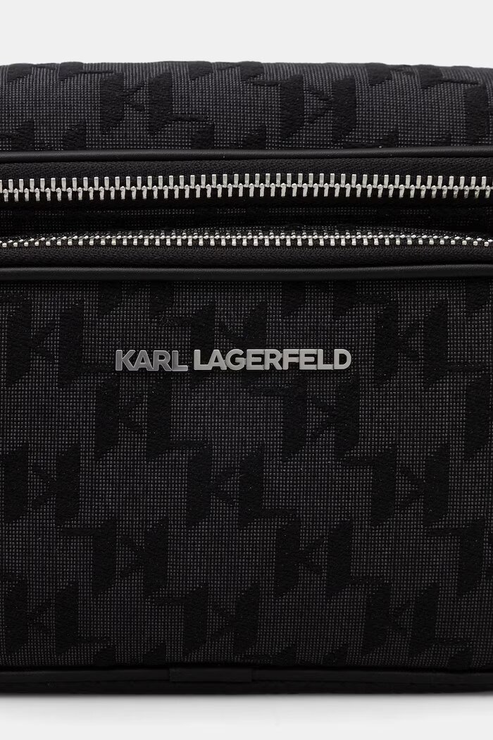 Karl Lagerfeld чанта за кръста мъжка K/MONOGRAM черна B3M30250