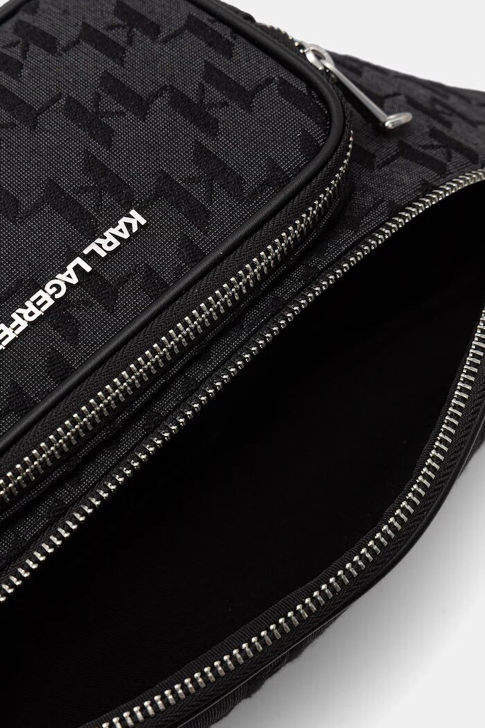 Karl Lagerfeld чанта за кръста мъжка K/MONOGRAM черна B3M30250