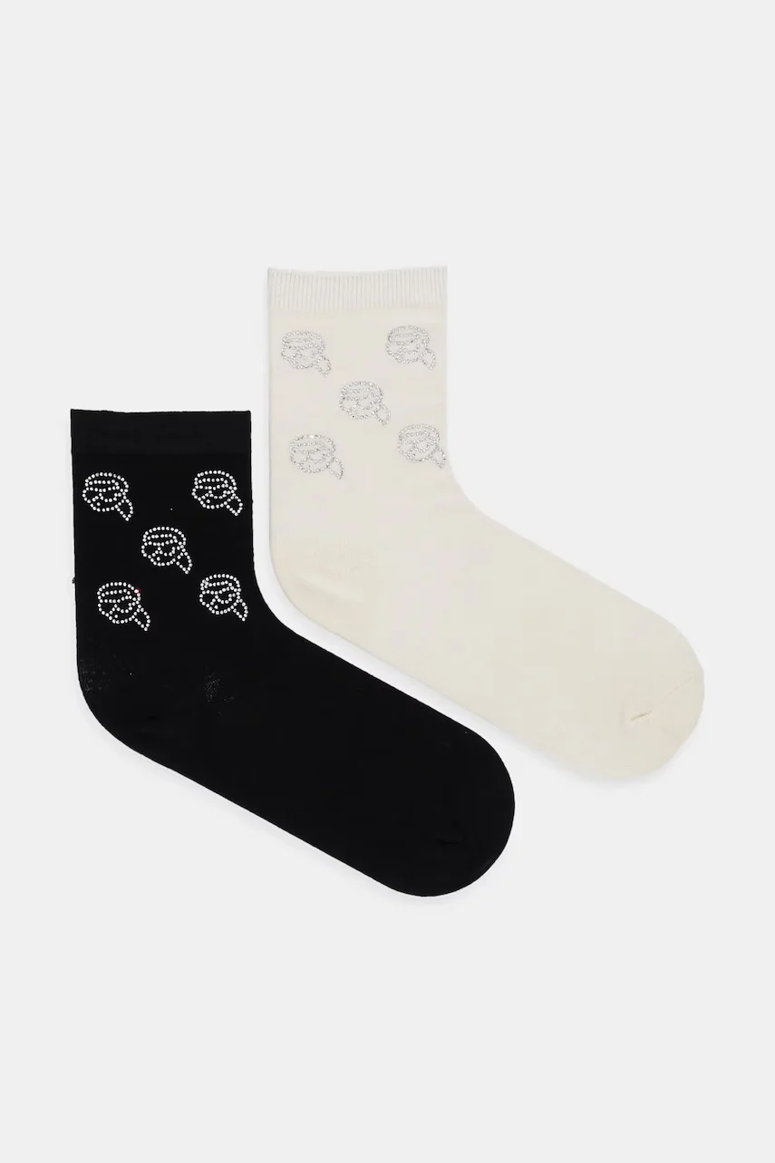 Karl Lagerfeld Чорапи (2 чифта) IKON RHINESTONE