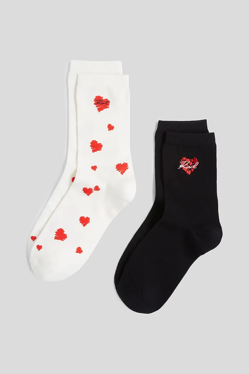 Karl Lagerfeld Чорапи (2 чифта) K/HEART