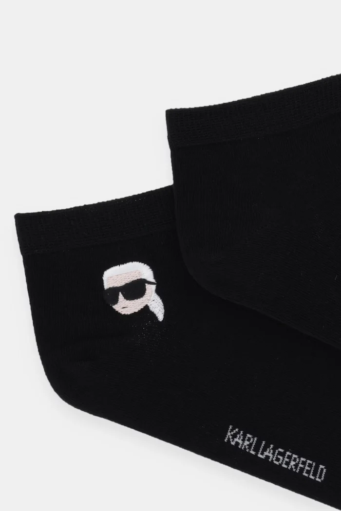 Karl Lagerfeld Чорапи (3 чифта) в черно A4M47044