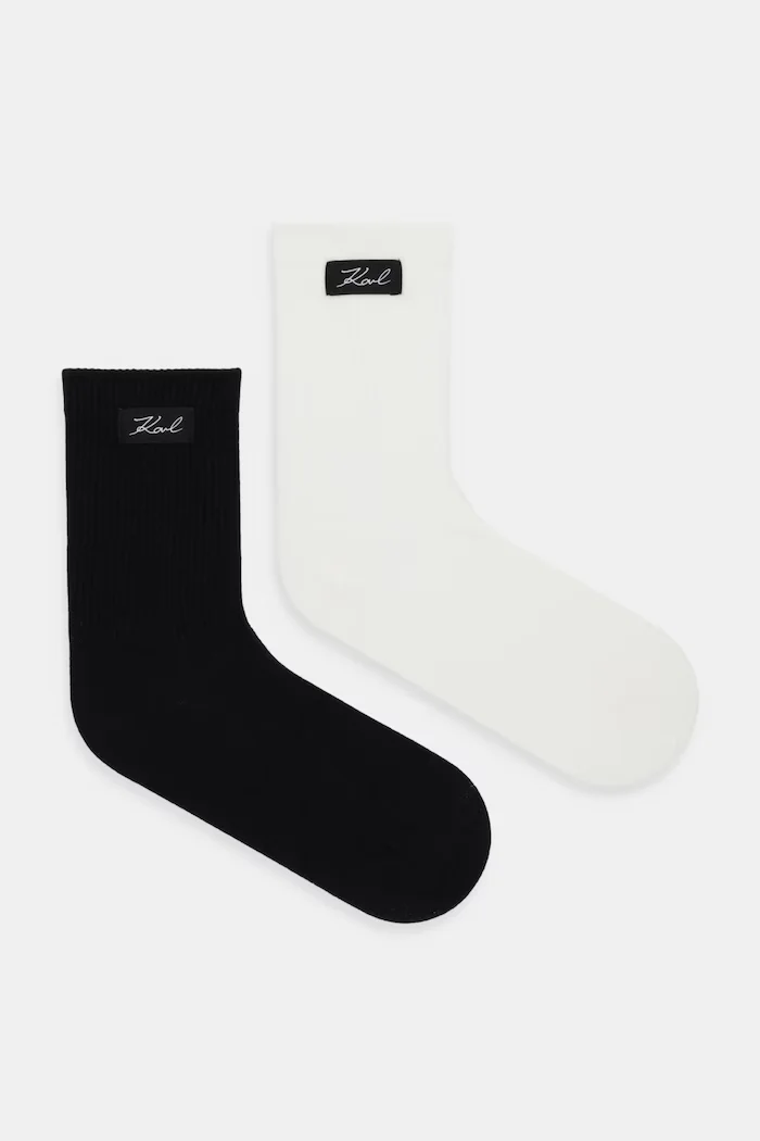 Karl Lagerfeld Чорапи K/SIGNATURE (2 чифта) в черно B1W47036