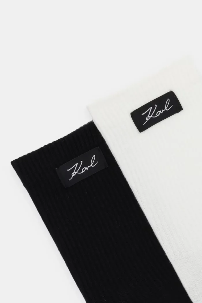Karl Lagerfeld Чорапи K/SIGNATURE (2 чифта) в черно B1W47036