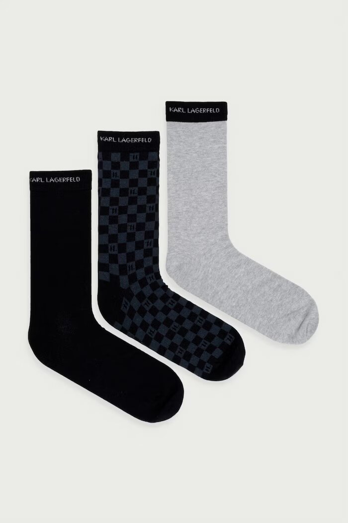 Karl Lagerfeld чорапи мъжки 3 броя черни B4M47027