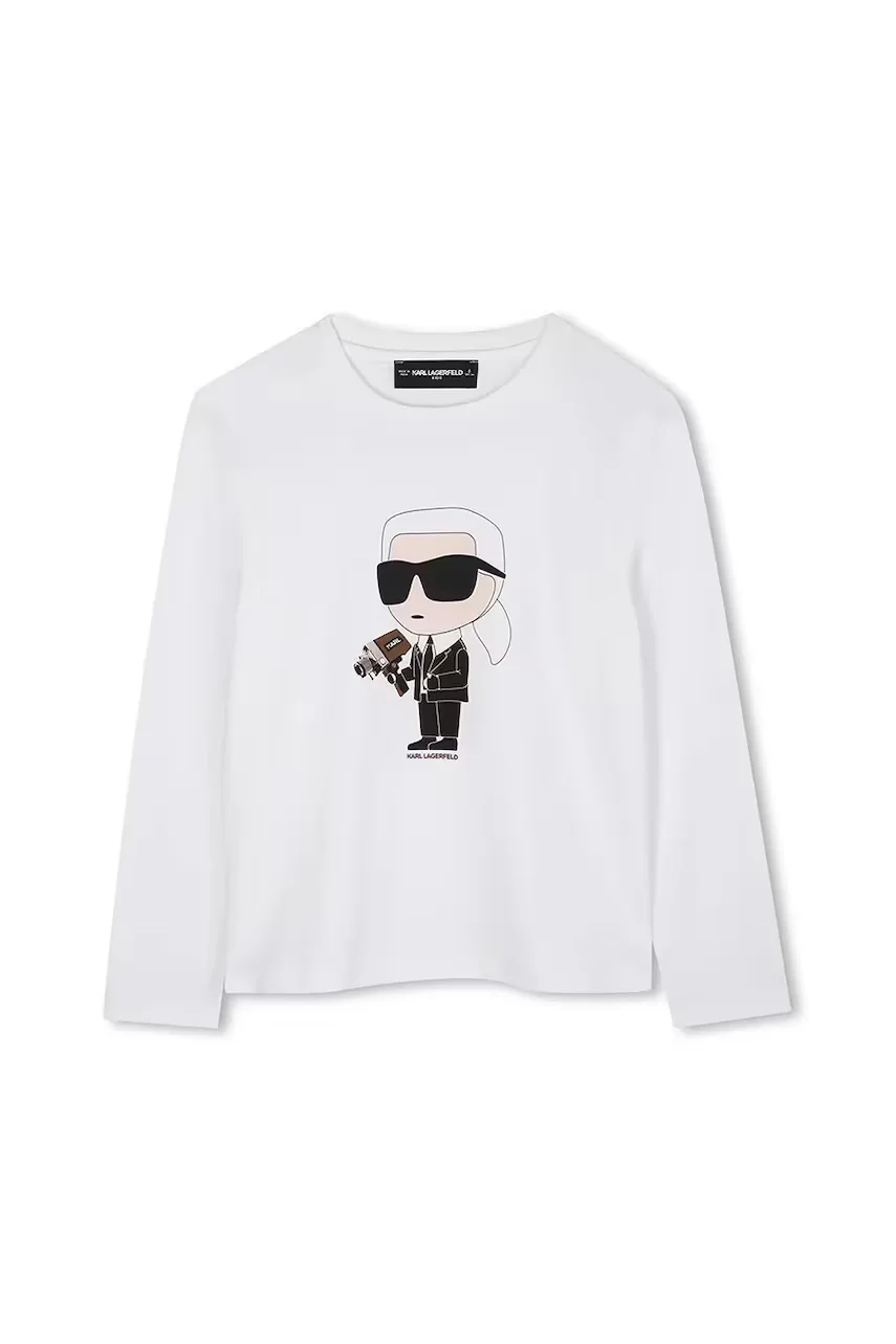 Karl Lagerfeld Детска блуза с дълги ръкави