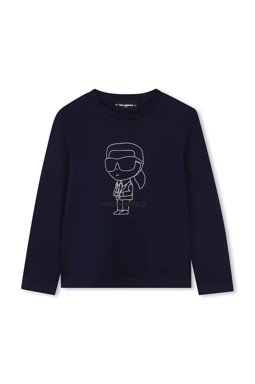Karl Lagerfeld Детска блуза с дълги ръкави