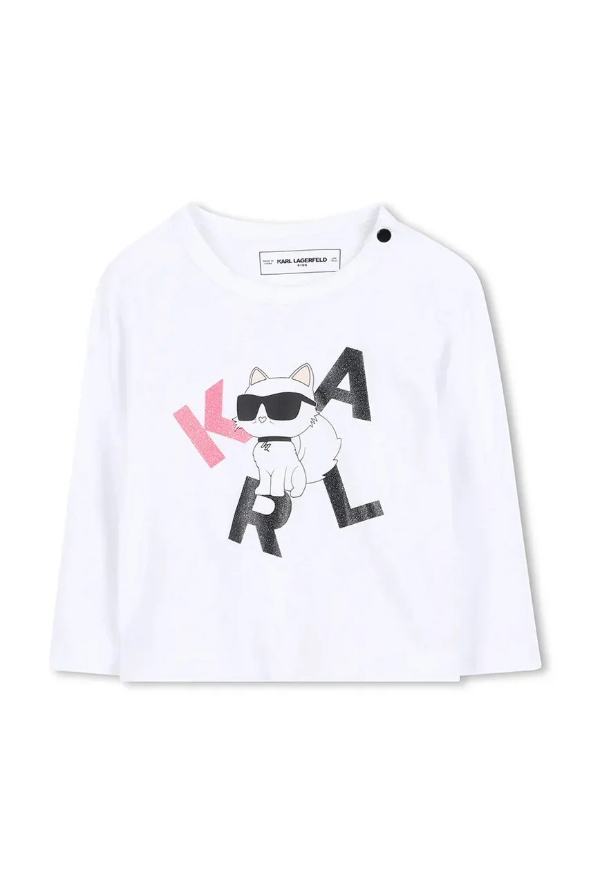 Karl Lagerfeld Детска блуза с дълги ръкави