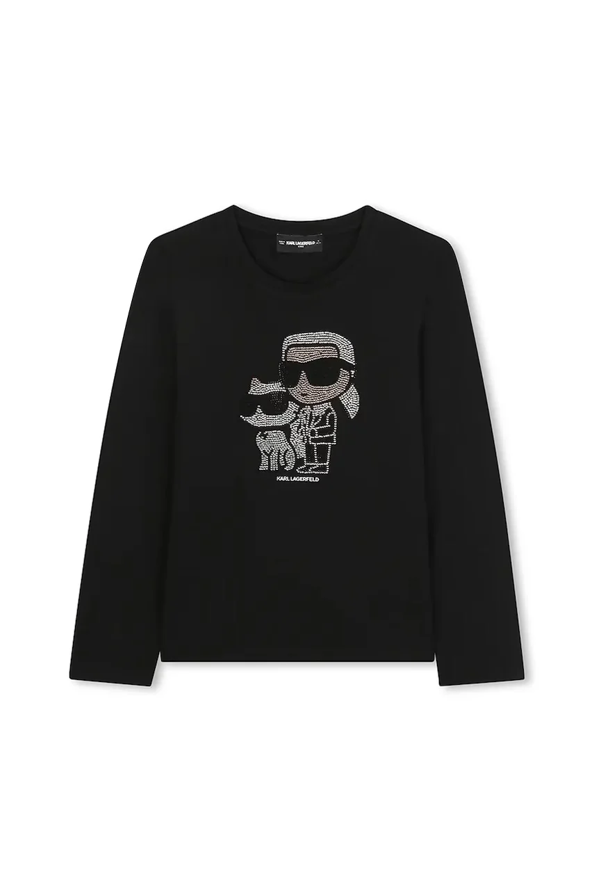 Karl Lagerfeld Детска блуза с дълги ръкави