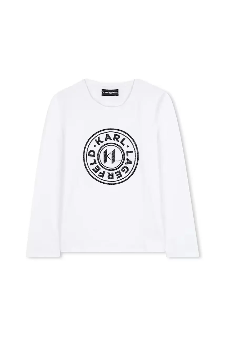 Karl Lagerfeld Детска блуза с дълги ръкави