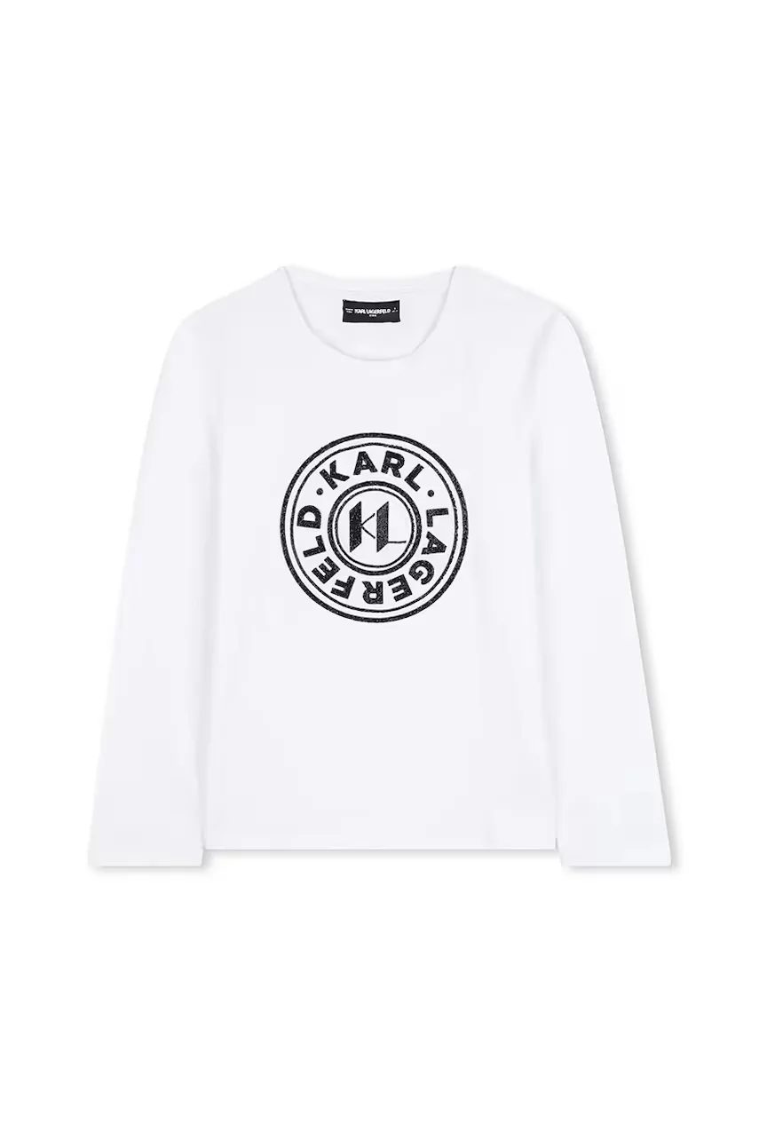 Karl Lagerfeld Детска блуза с дълги ръкави