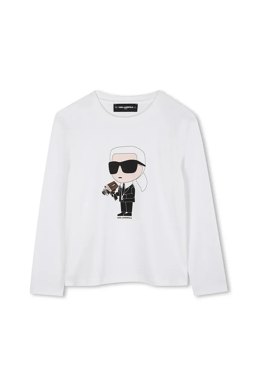 Karl Lagerfeld Детска блуза с дълги ръкави