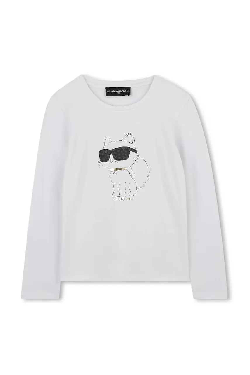 Karl Lagerfeld Детска блуза с дълги ръкави