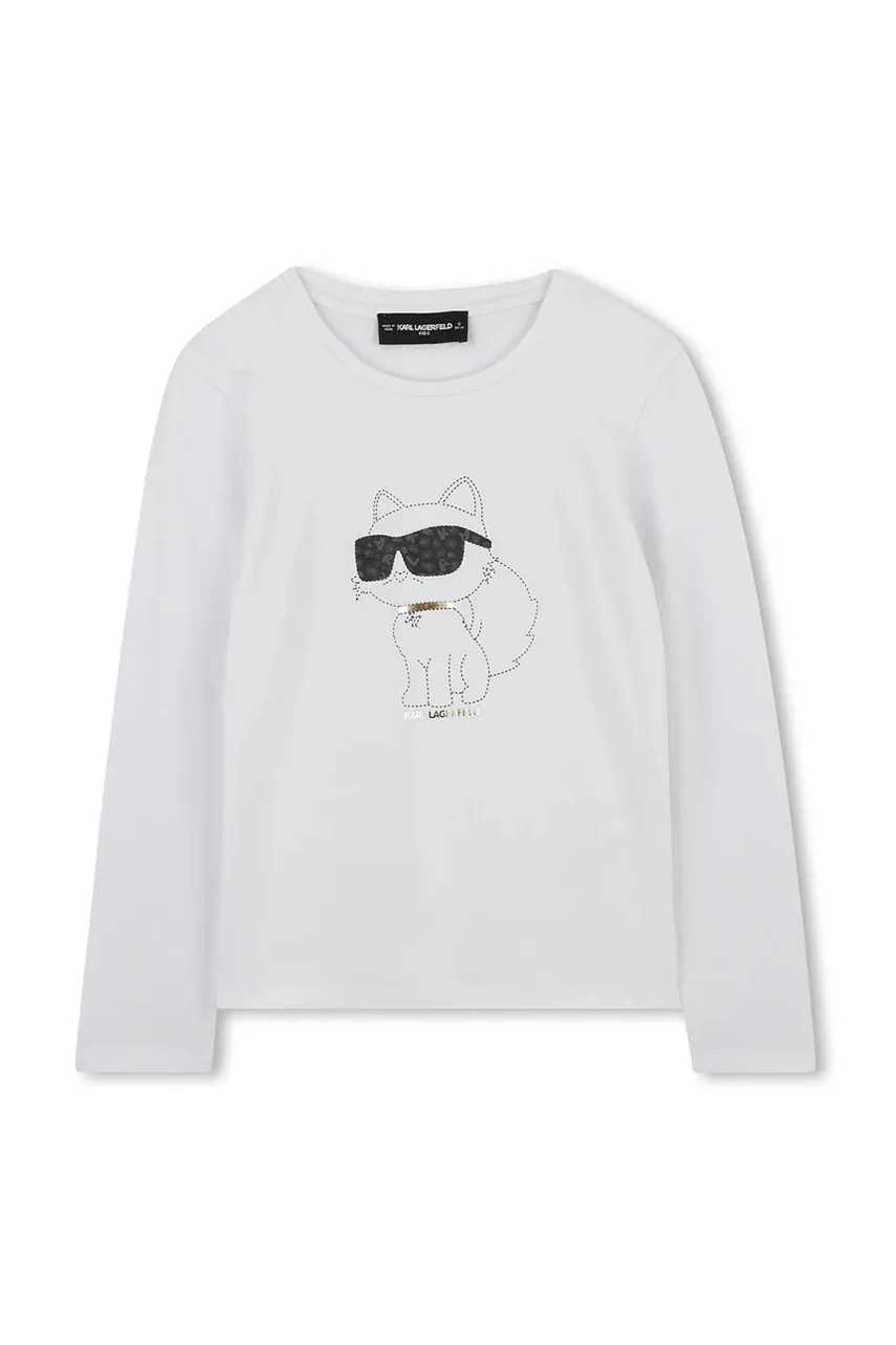 Karl Lagerfeld Детска блуза с дълги ръкави