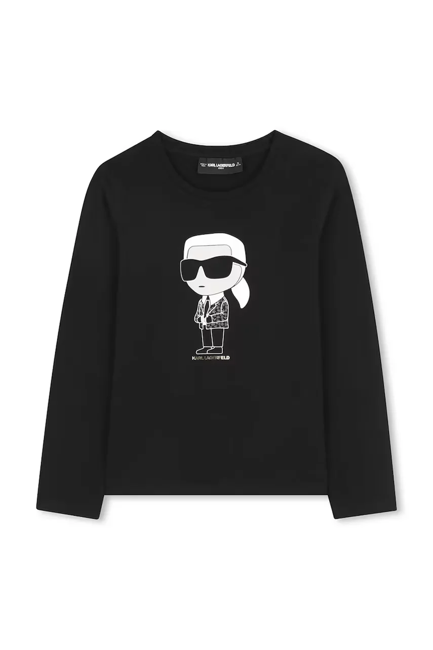 Karl Lagerfeld Детска блуза с дълги ръкави