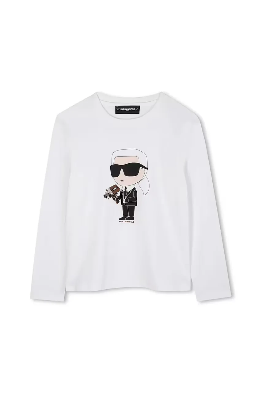 Karl Lagerfeld Детска блуза с дълги ръкави