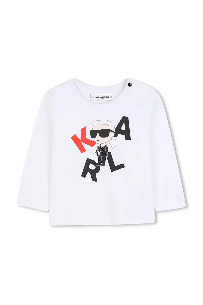 Karl Lagerfeld Детска блуза с дълги ръкави