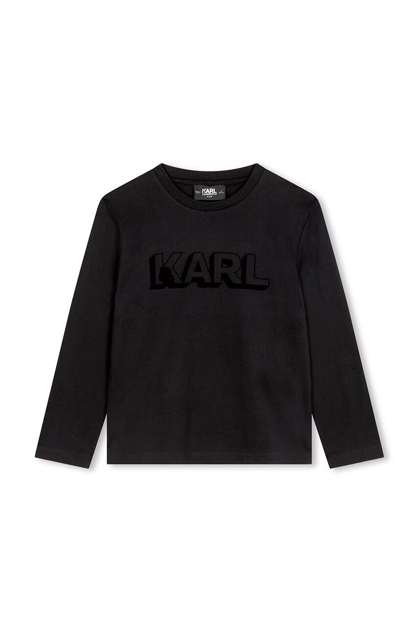 Karl Lagerfeld Детска блуза с дълги ръкави