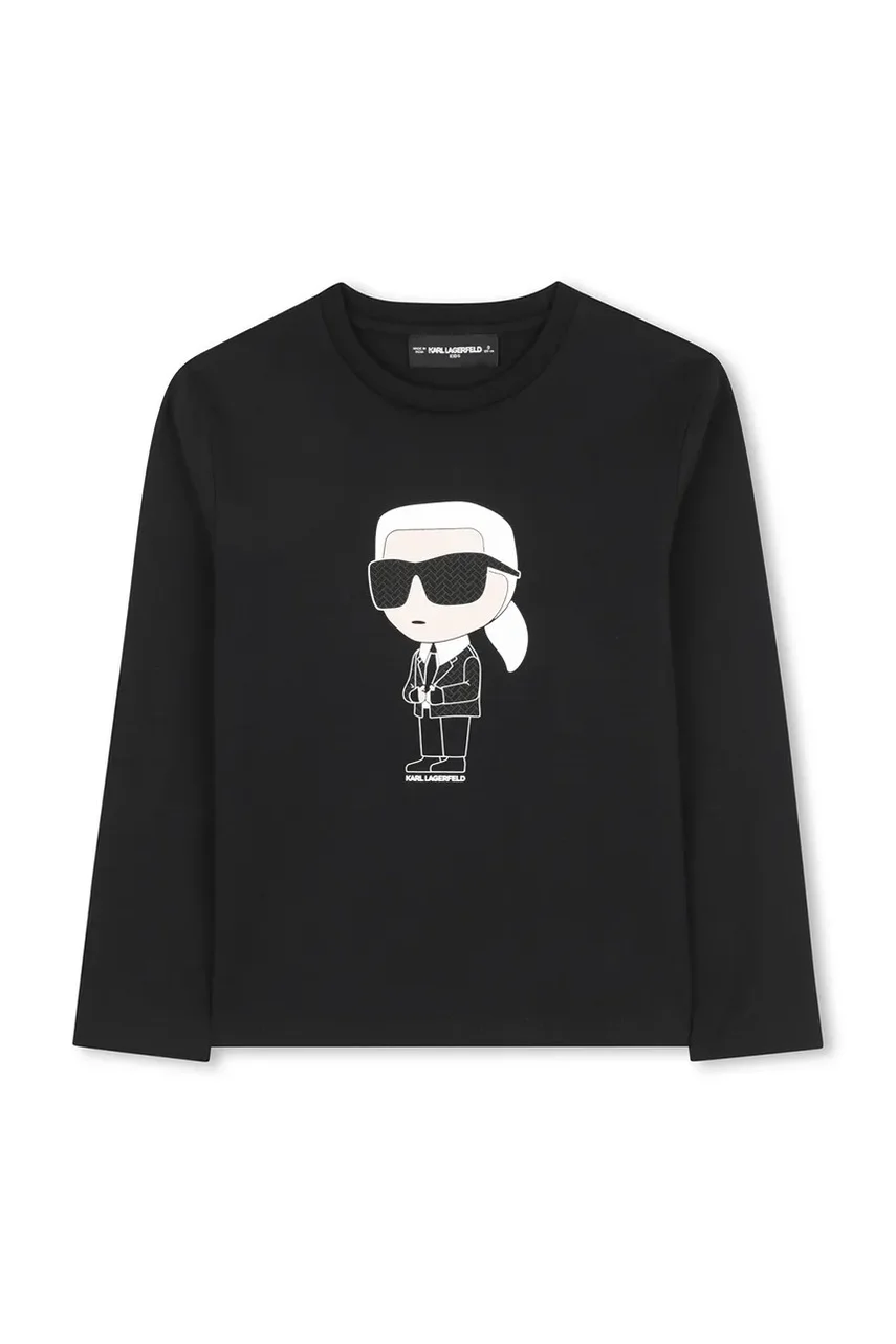 Karl Lagerfeld Детска блуза с дълги ръкави