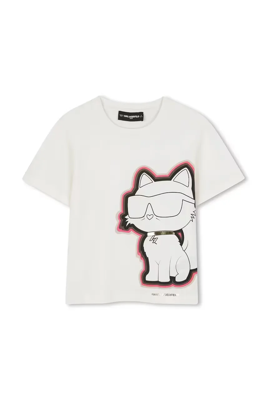 Karl Lagerfeld Детска памучна тениска