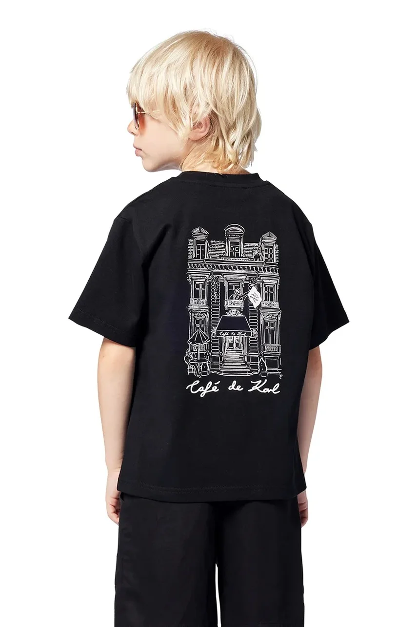 Karl Lagerfeld Детска памучна тениска