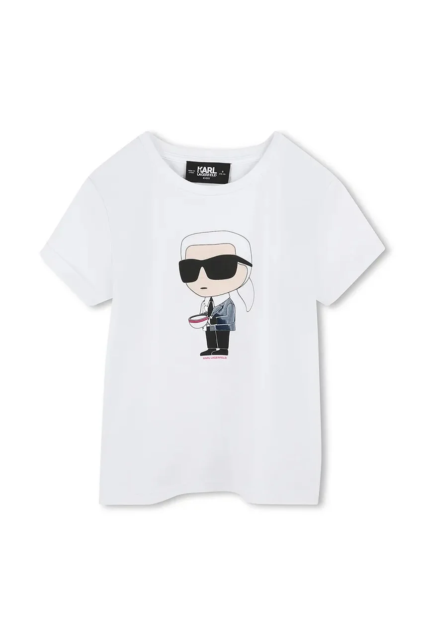 Karl Lagerfeld Детска памучна тениска