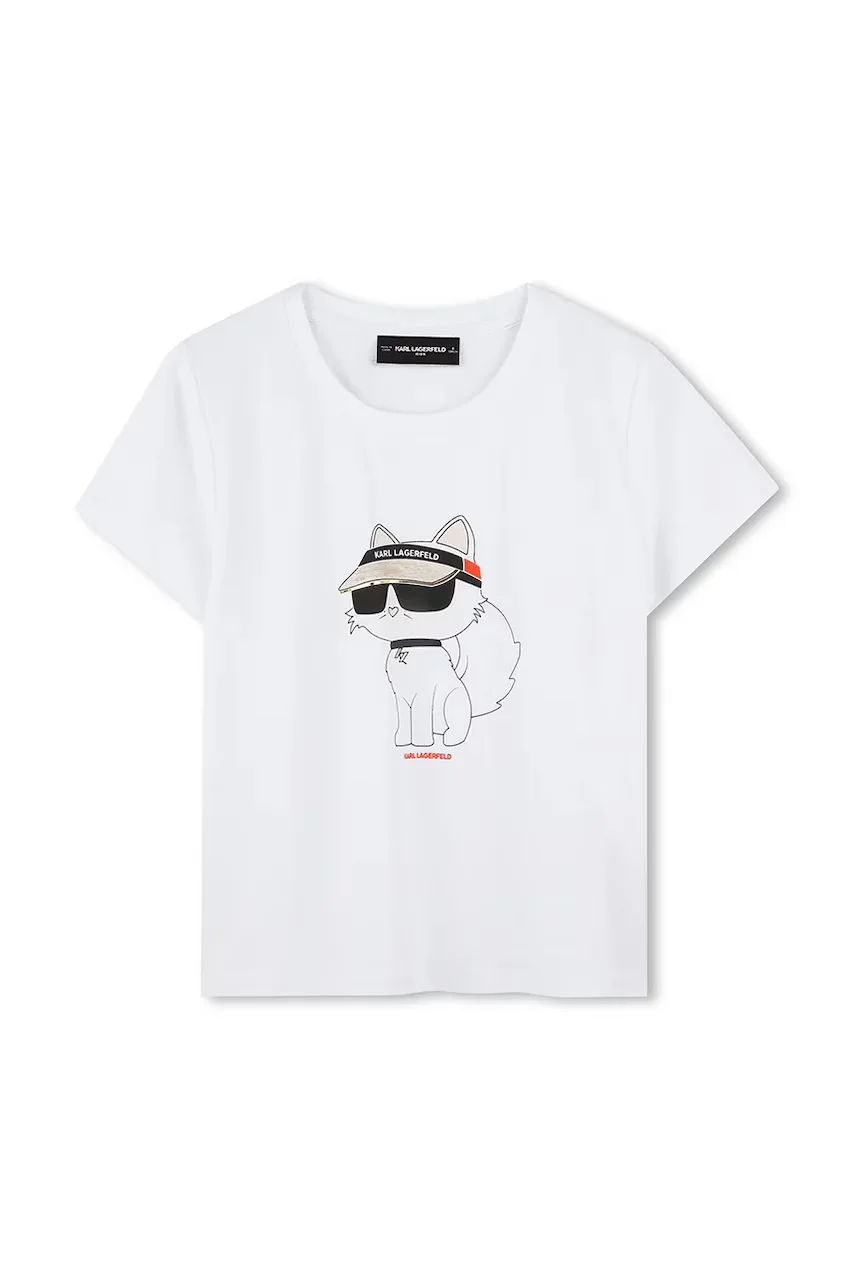 Karl Lagerfeld Детска памучна тениска