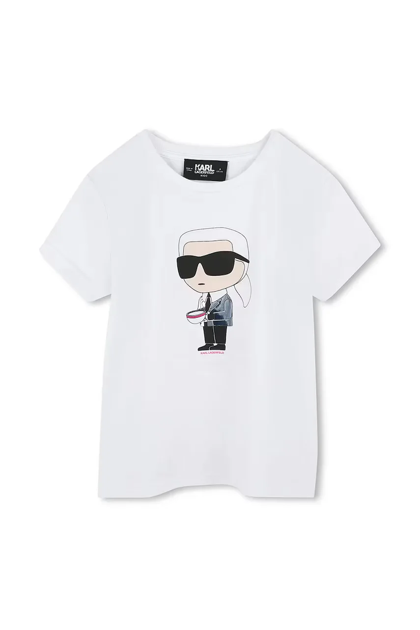 Karl Lagerfeld Детска памучна тениска
