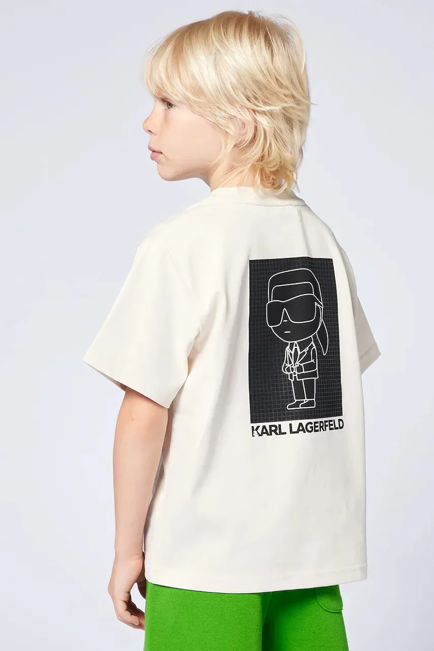 Karl Lagerfeld Детска памучна тениска