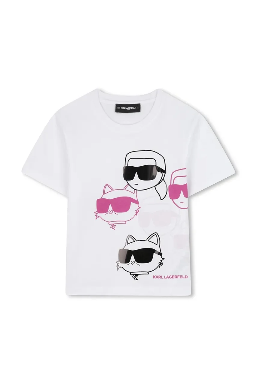 Karl Lagerfeld Детска памучна тениска