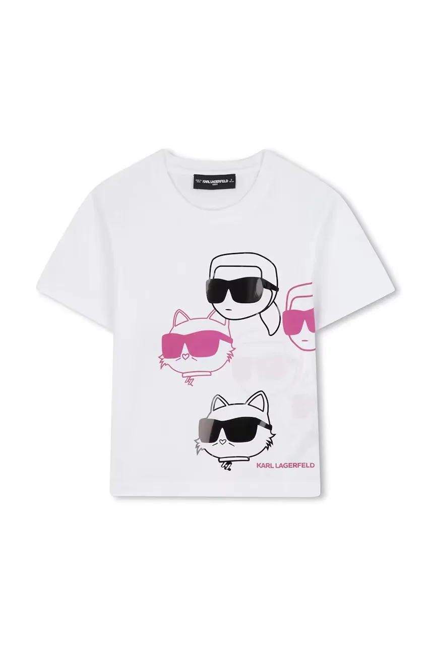 Karl Lagerfeld Детска памучна тениска