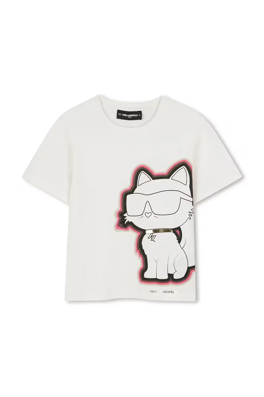 Karl Lagerfeld Детска памучна тениска