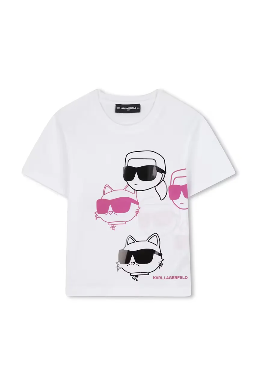Karl Lagerfeld Детска памучна тениска
