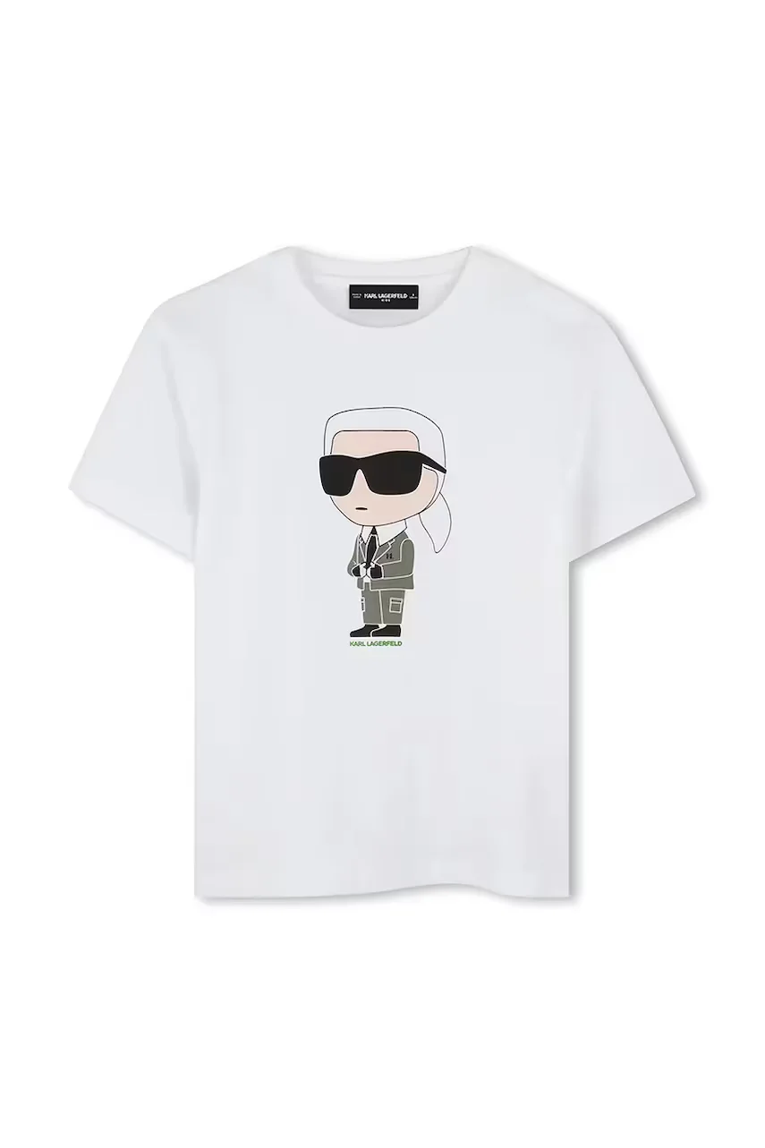 Karl Lagerfeld Детска памучна тениска
