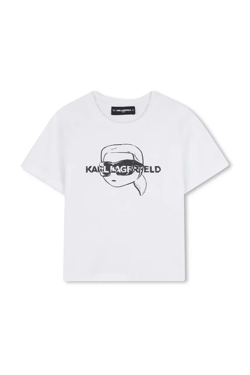 Karl Lagerfeld Детска памучна тениска
