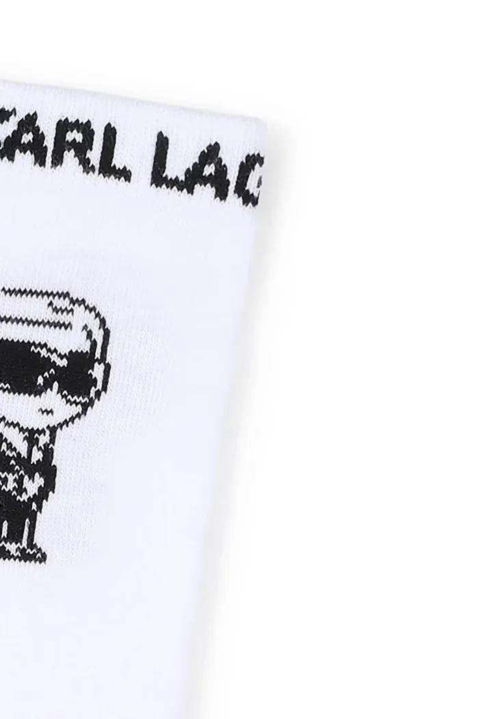 Karl Lagerfeld Детски чорапи с памук в бяло Z31204