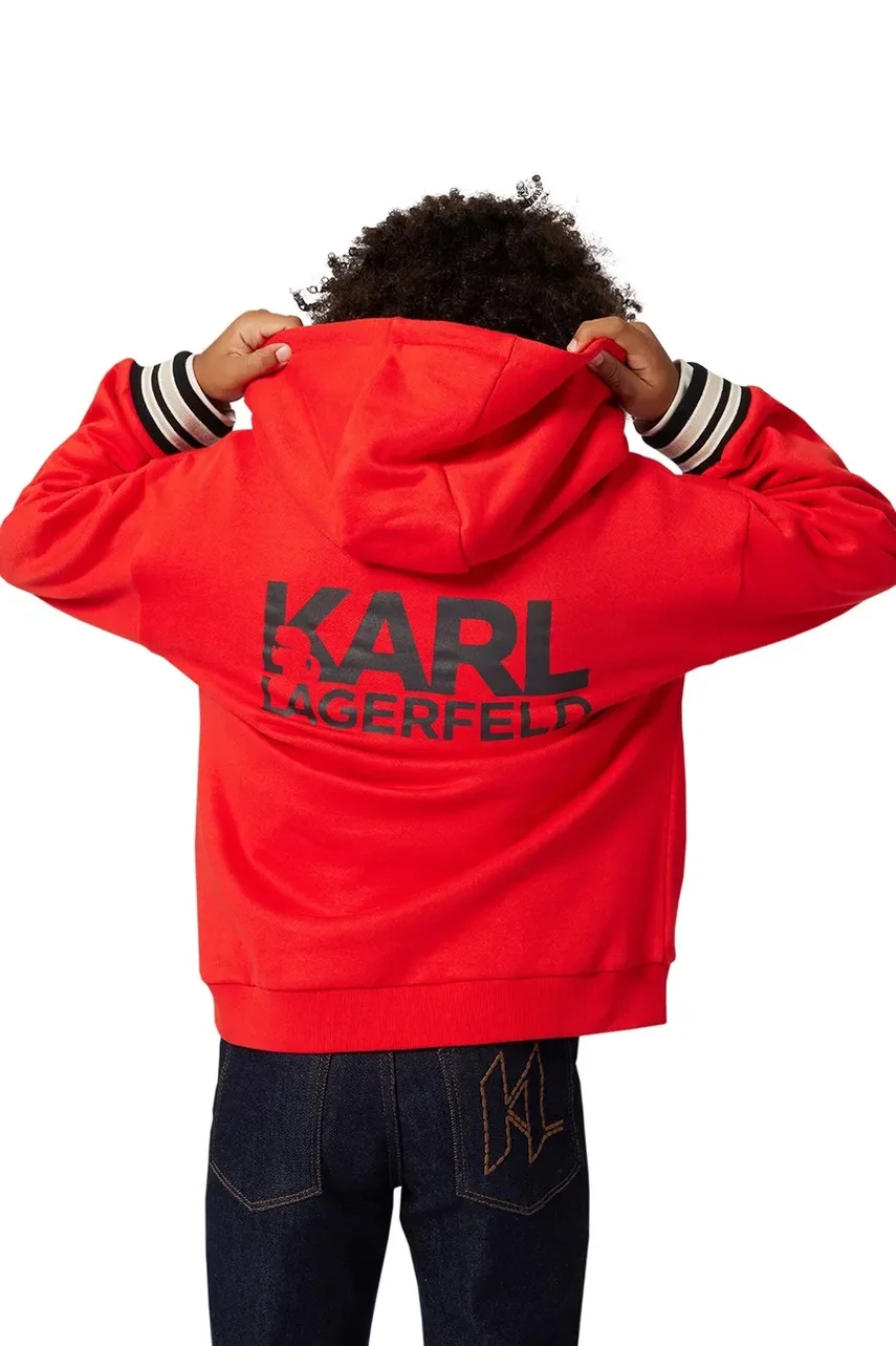 Karl Lagerfeld Детски памучен суичър