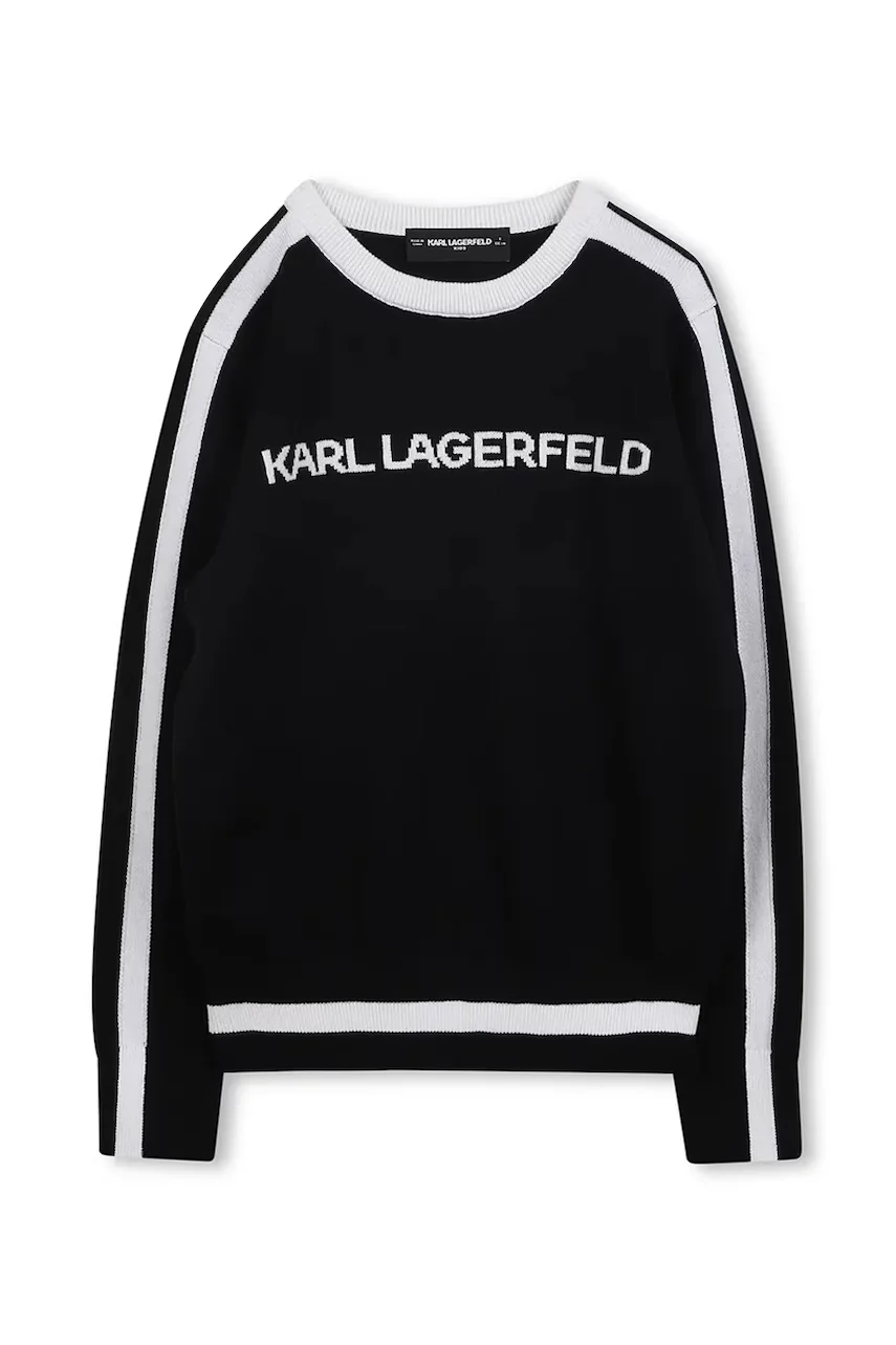 Karl Lagerfeld Детски пуловер с кашмир