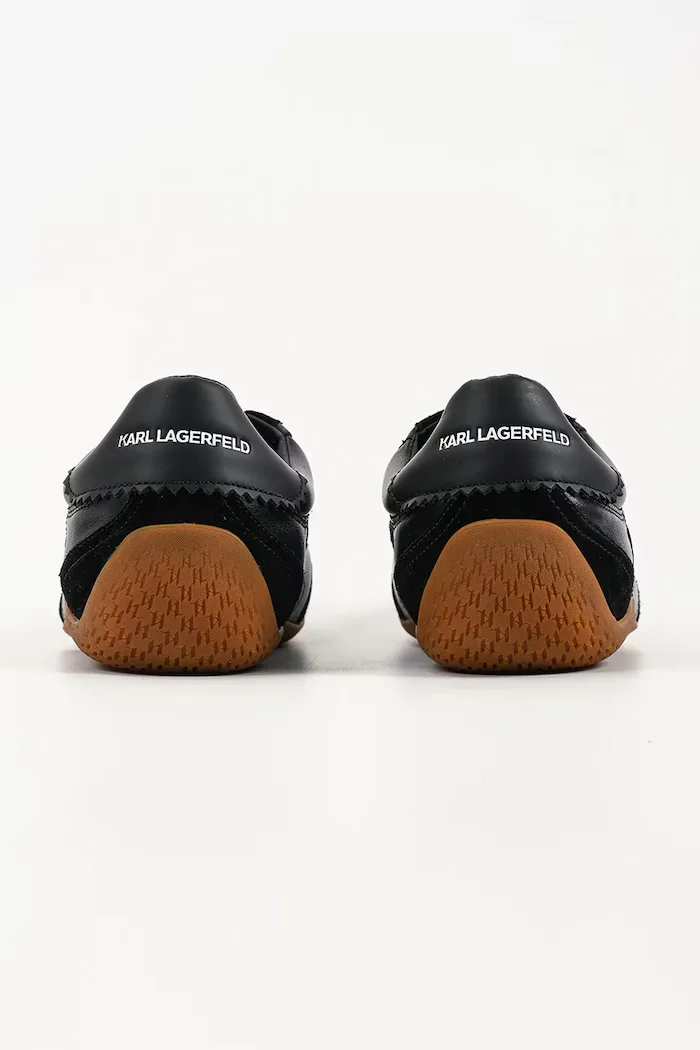 Karl Lagerfeld Devon Sneaker маратонки мъжки от кожа черни KL54415