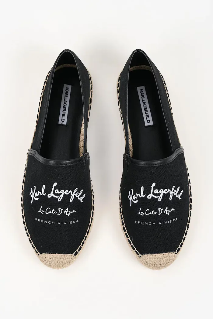 Karl Lagerfeld Еспадрили Kamini в черно KL80110A
