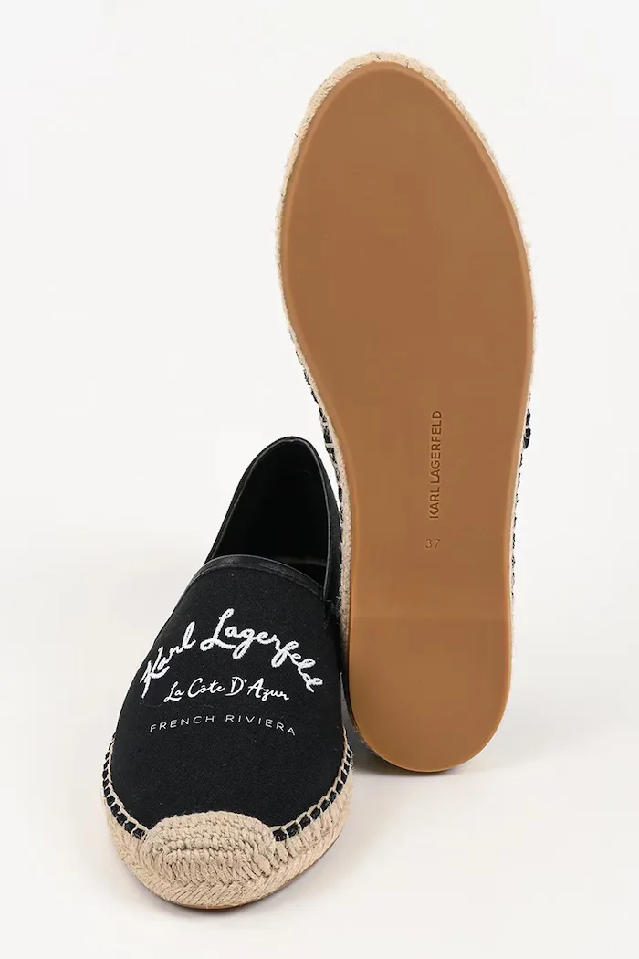 Karl Lagerfeld Еспадрили Kamini в черно KL80110A