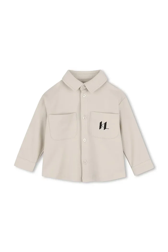 Karl Lagerfeld ежедневен комплект за бебе с памук бежов Z31484