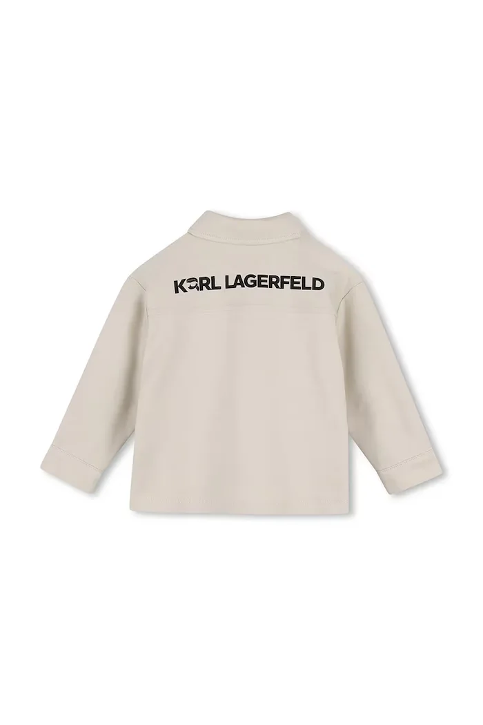 Karl Lagerfeld ежедневен комплект за бебе с памук бежов Z31484