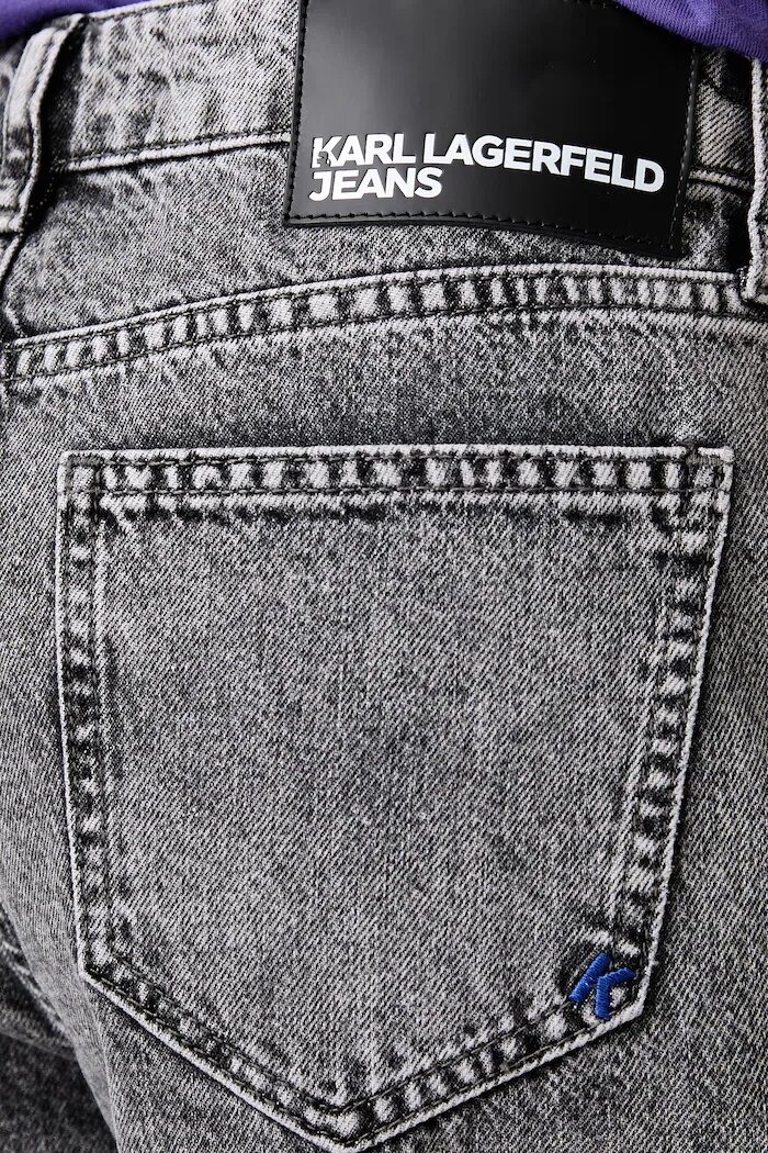 KARL LAGERFELD JEANS дънки relaxed fit дамски сиви B1W10105