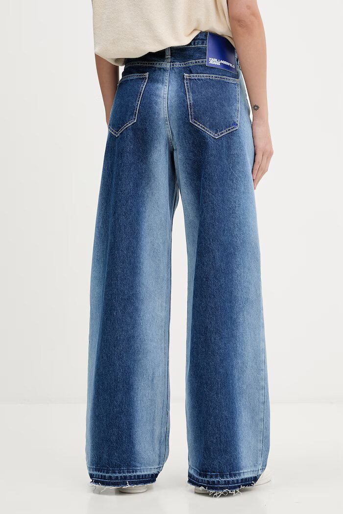 KARL LAGERFELD JEANS дънки relaxed fit женски сини B2W10088