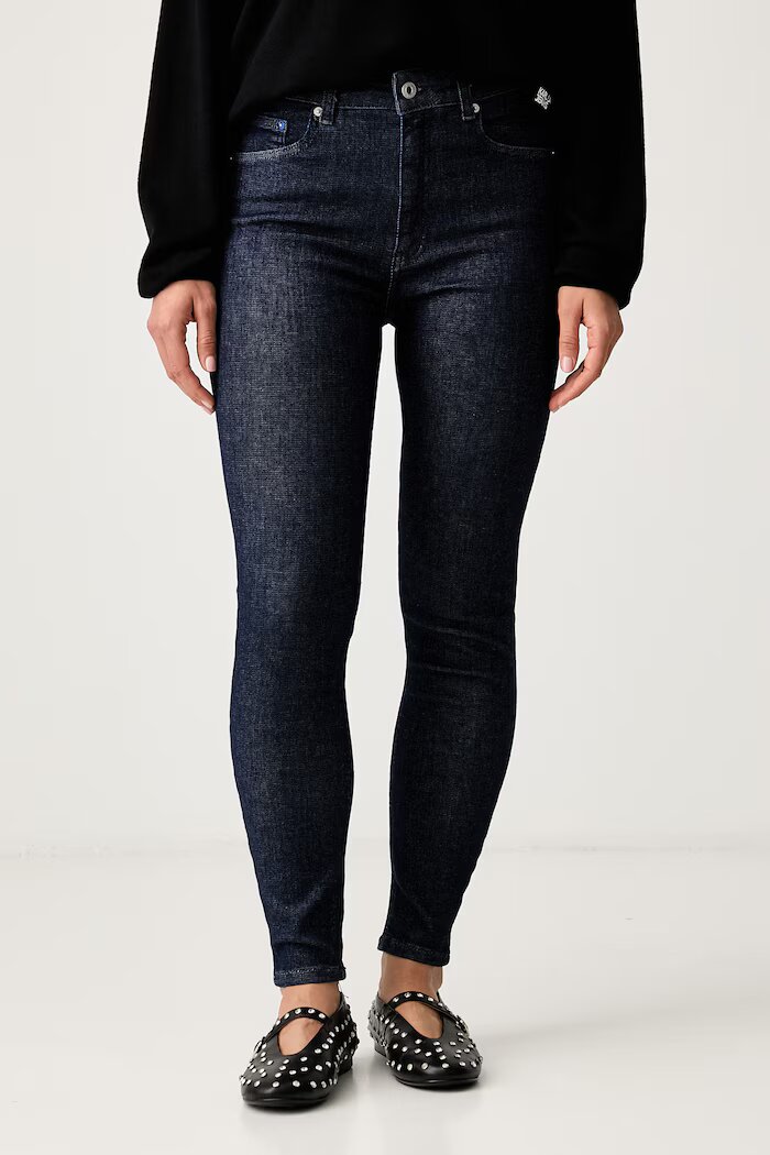 KARL LAGERFELD JEANS дънки skinny дамски тъмносини B3W10010