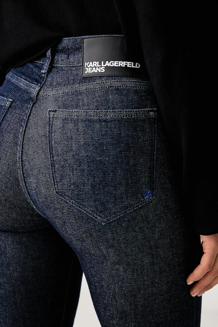 KARL LAGERFELD JEANS дънки skinny дамски тъмносини B3W10010