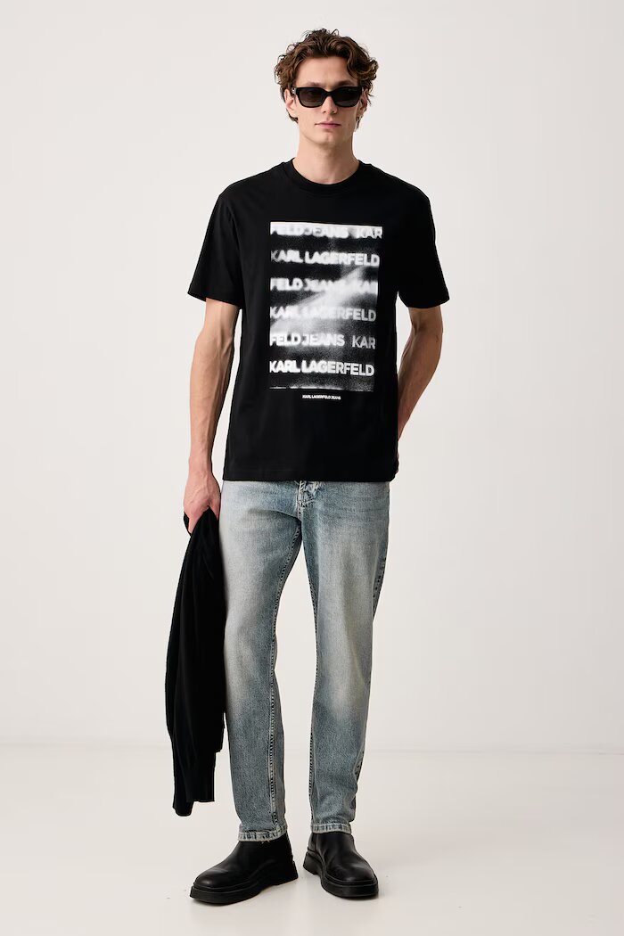 KARL LAGERFELD JEANS дънки tapered мъжки сини B4M10029