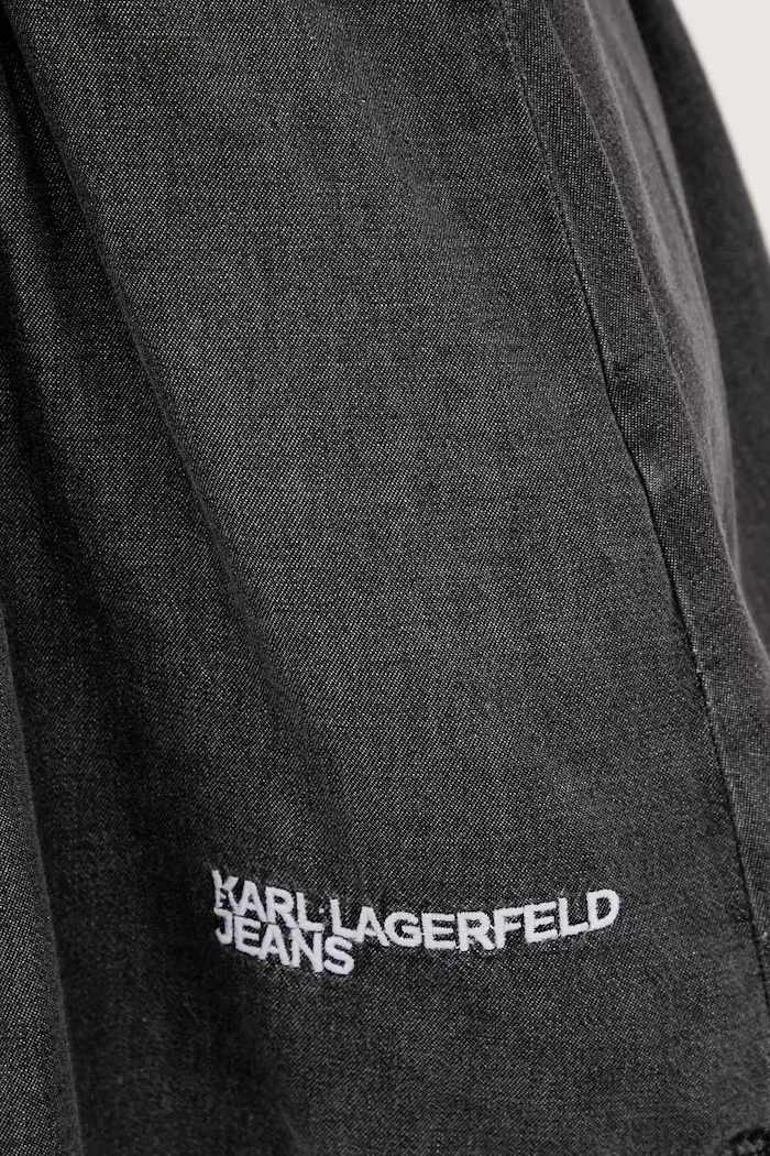 KARL LAGERFELD JEANS Дънкова рокля в сиво къса разкроена A4W13003