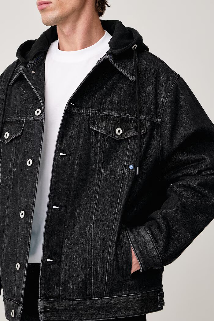 KARL LAGERFELD JEANS дънково яке мъжко x Pietro Terzini черно B4M14042